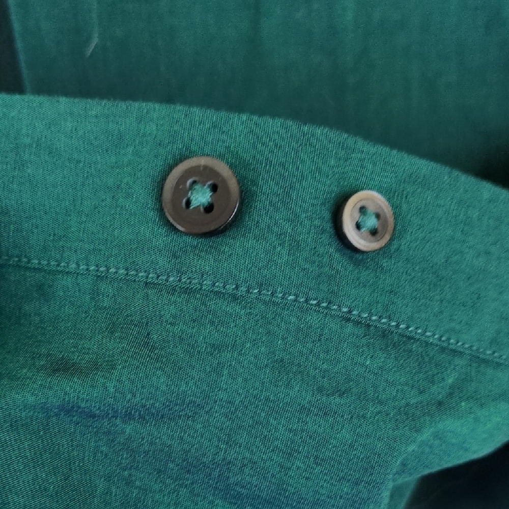 Express 1MX Fitted Shirt in Teal - Picture 4 of 5